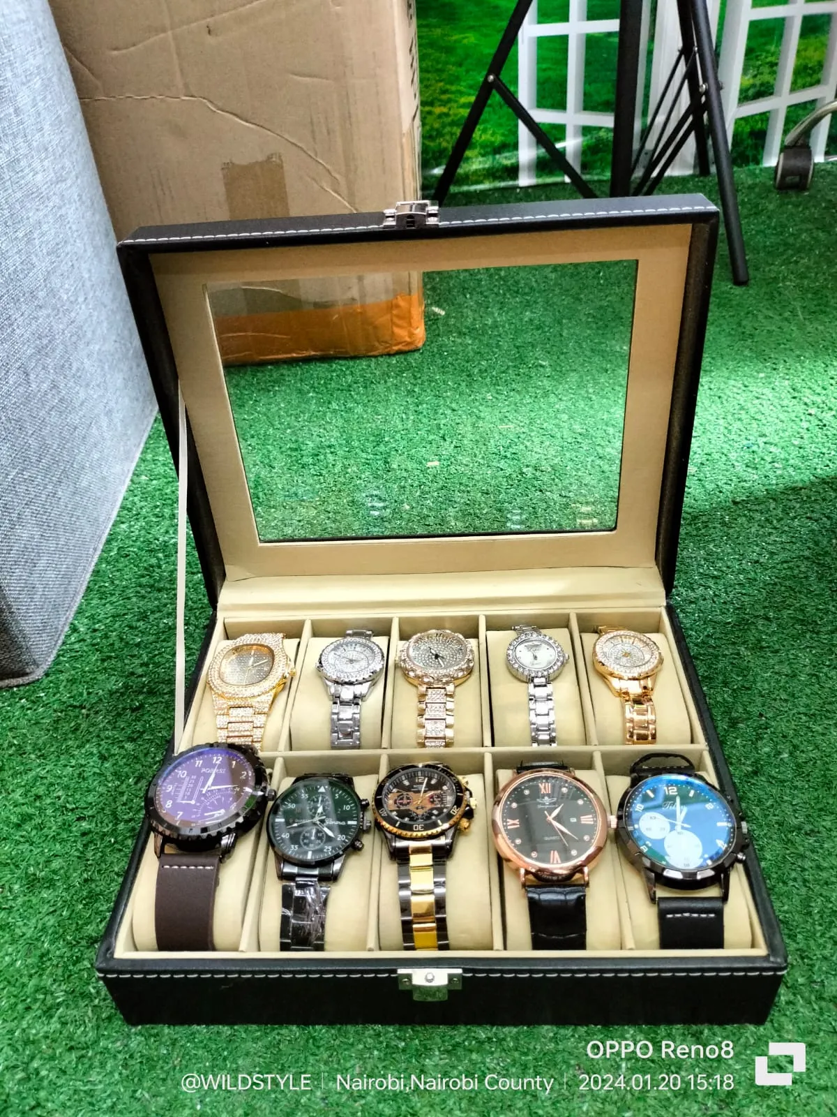 10 slots watch organizer