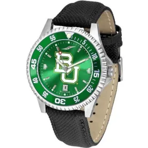 Baylor Bears Mens Competitor Ano Poly/Leather Band Watch w/ Colored Bezel