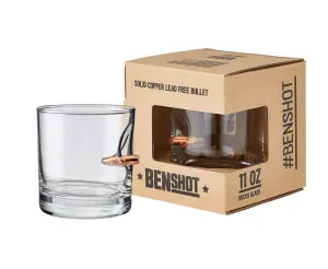 BENSHOT 11oz Bullet Rocks Whiskey Glass Z99G104