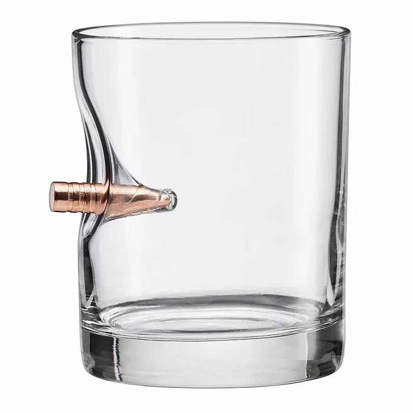 BENSHOT 11oz Bullet Rocks Whiskey Glass Z99G104