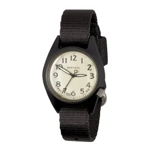 Bertucci Women's Sand Dial Black Comfort-Webb™ Band Nylon Quartz Watch - 18500