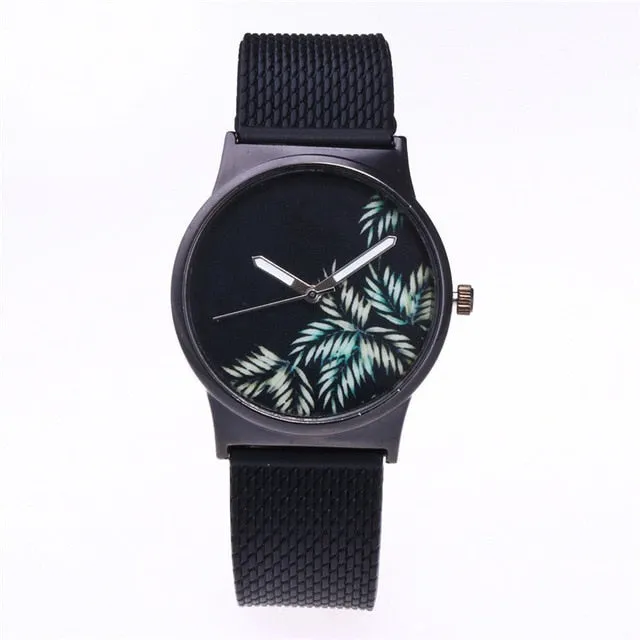 Black Flower Watch Women Watches Ladies 2018 Brand Luxury Famous Female Clock Quartz Watch Wrist Relogio Feminino Montre Femme