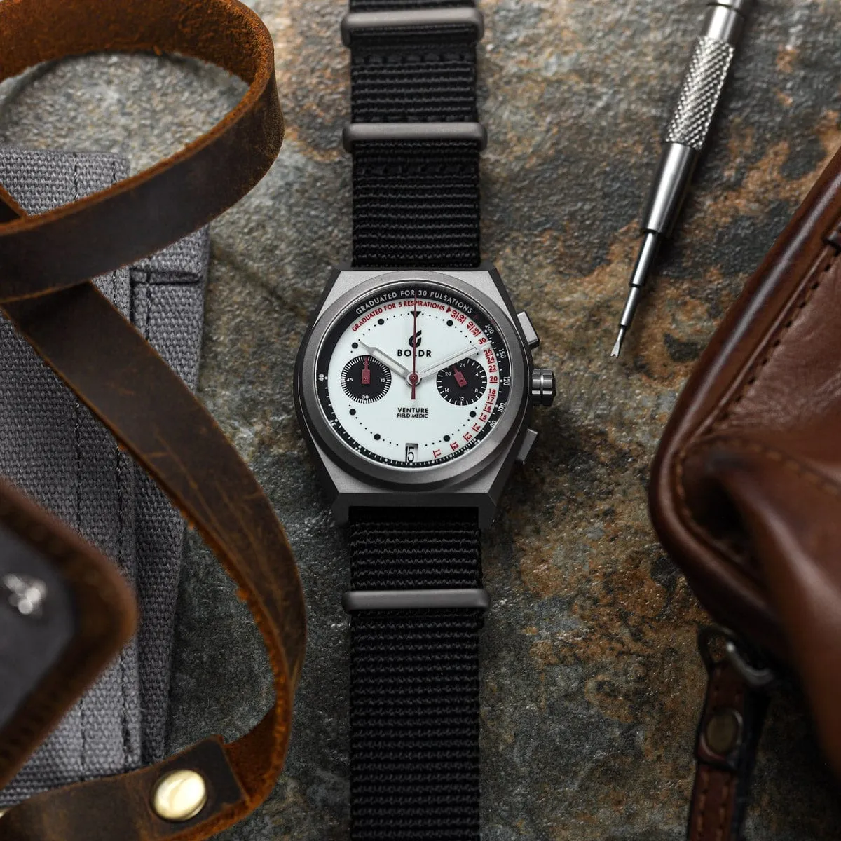 Boldr Venture Field Medic Chronograph Watch - Field Medic II