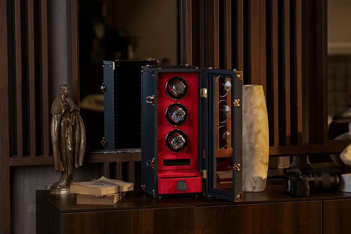 Bosphorus Watch Winder - Togo Dark Blue