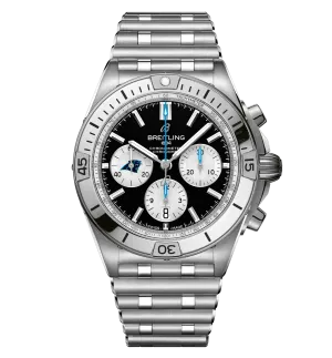 Breitling Chronomat B01 42 NFL Carolina Panthers Edition with Stainless Steel Bracelet