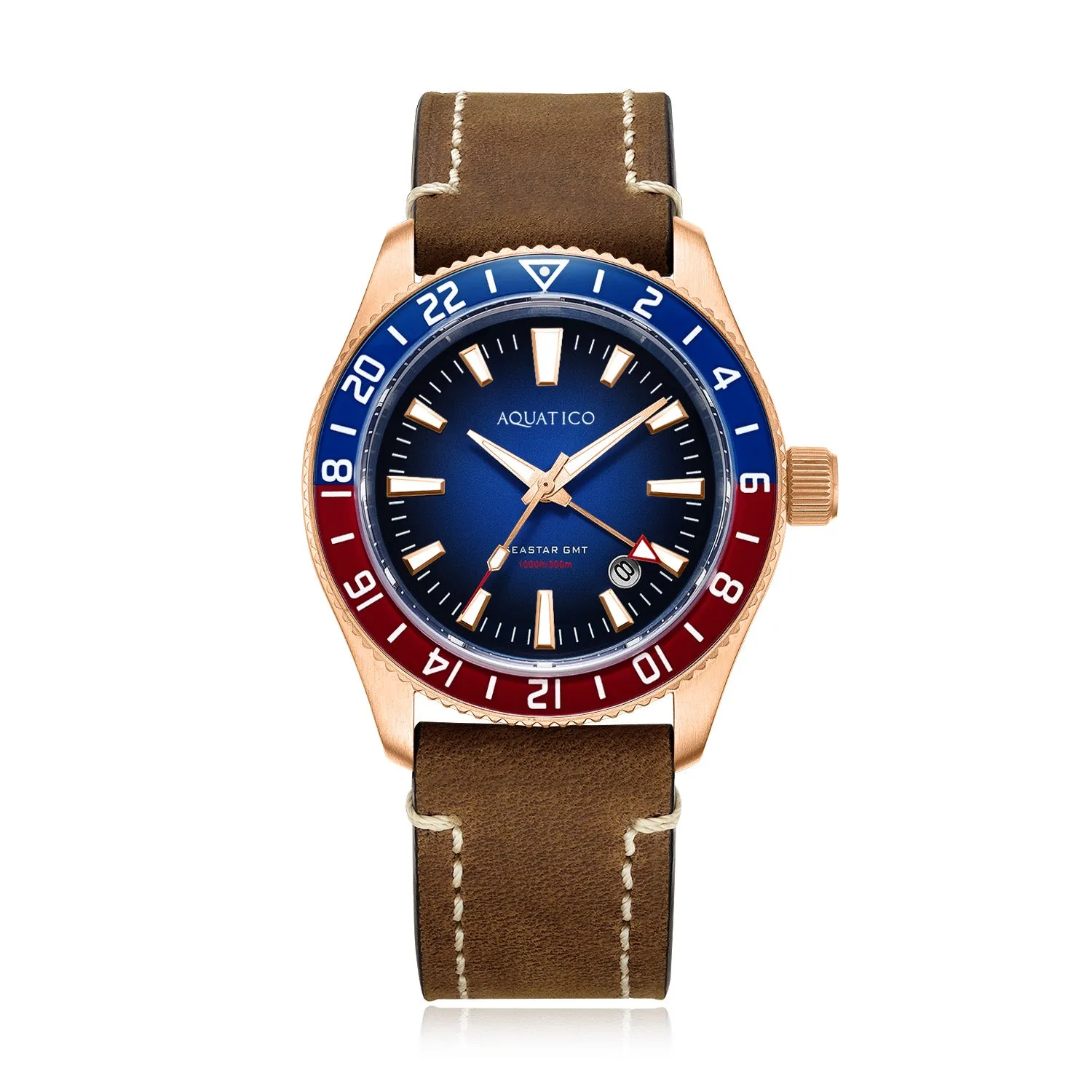 Bronze Sea Star GMT Blue Dial Pepsi Bezel Inlay