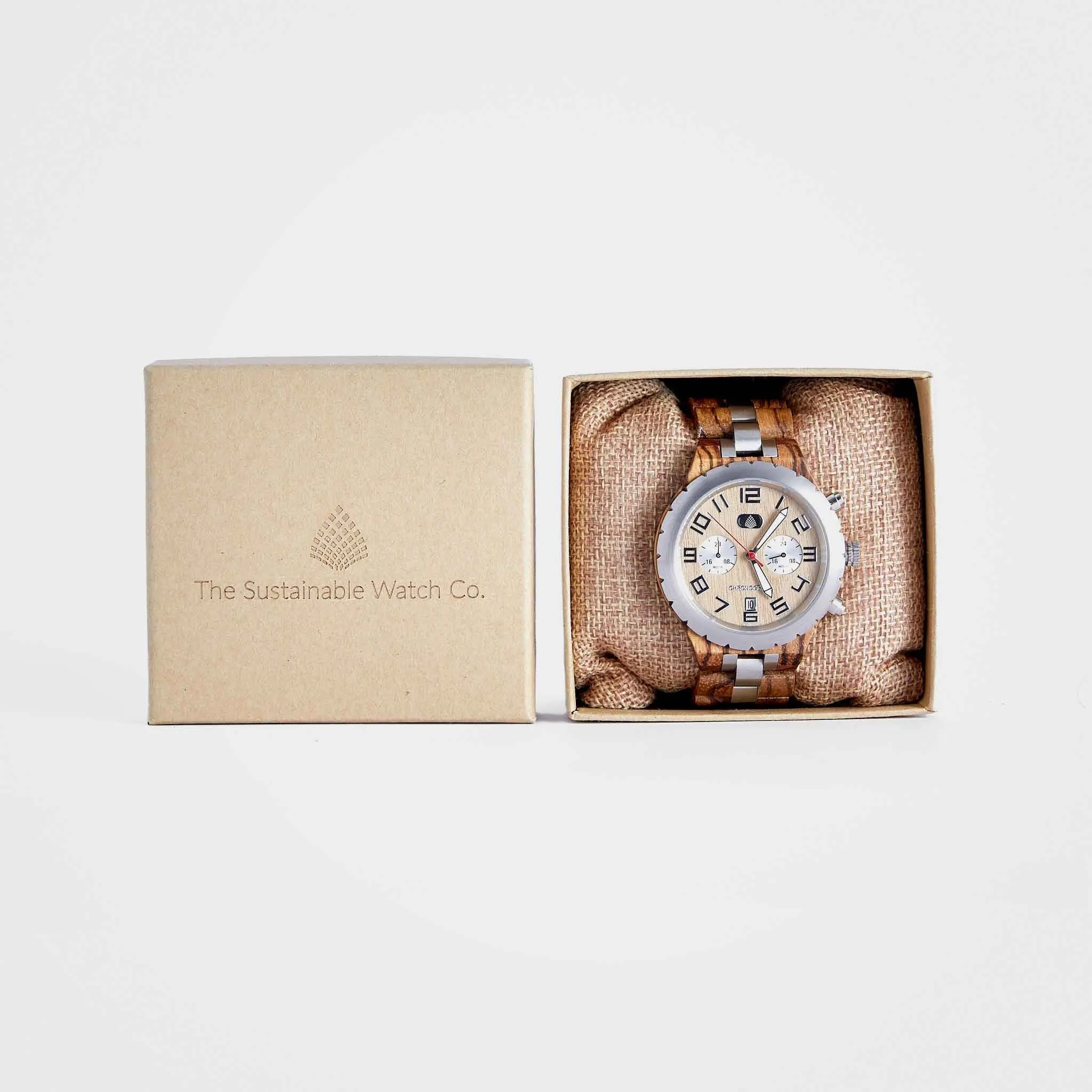 Chronograph Wooden Watch For Men: The Sandalwood