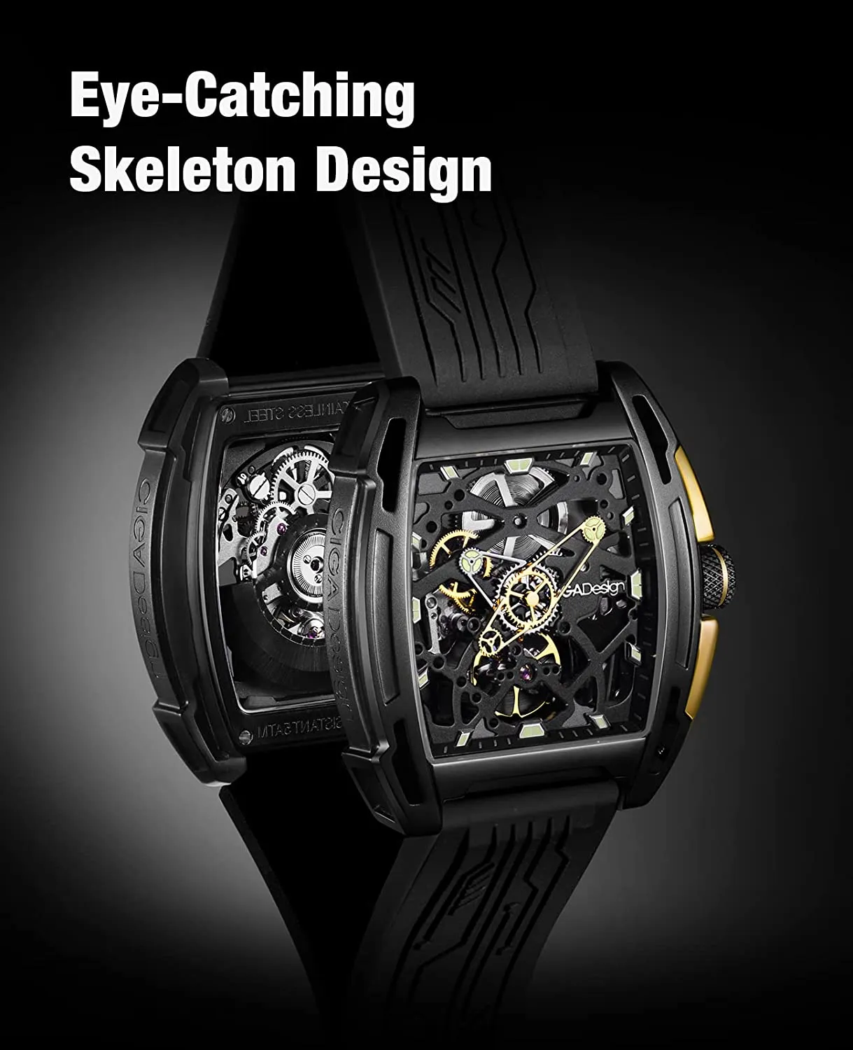 CIGA Design Z-Series Exploration Black Gold Automatic Watch