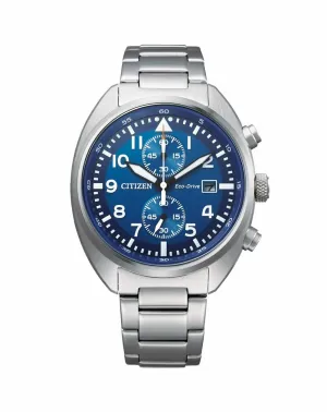 Citizen Classic Blue Dial Chronograph Watch CA7040-85L