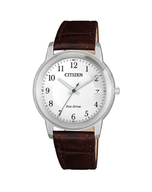 Citizen Dress Minimalist Brown Leather Women's Watch FE6011-14A