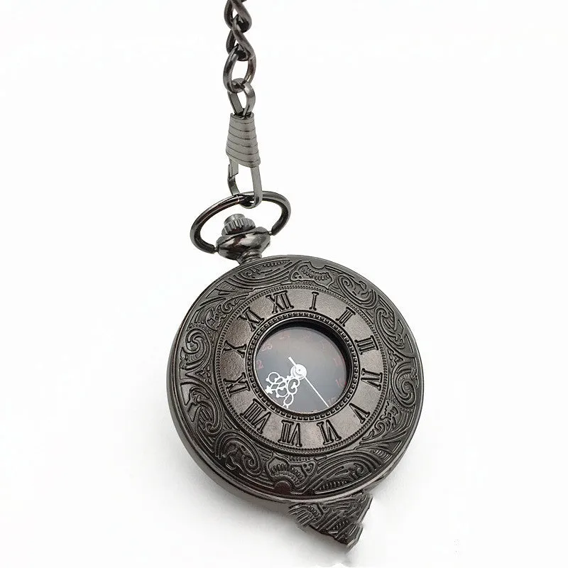 Classic Roman Dual Display Pocket Watch