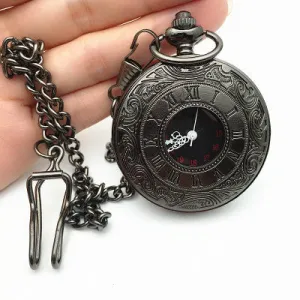 Classic Roman Dual Display Pocket Watch