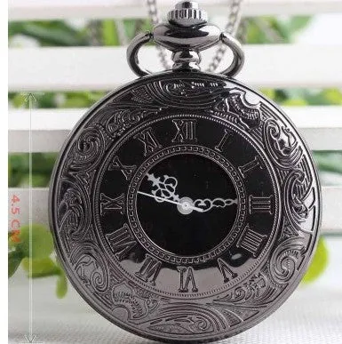 Classic Roman Dual Display Pocket Watch