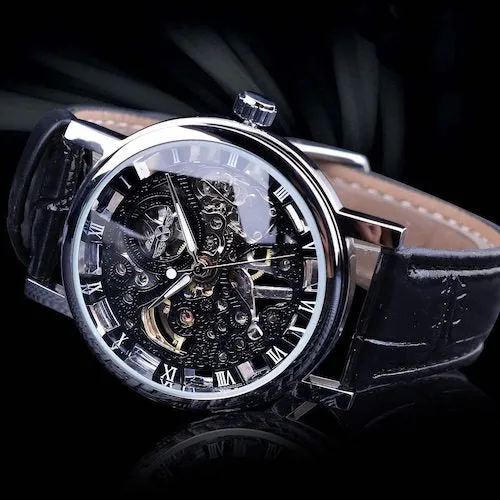 Classy Men Watch Superior Black/Silver