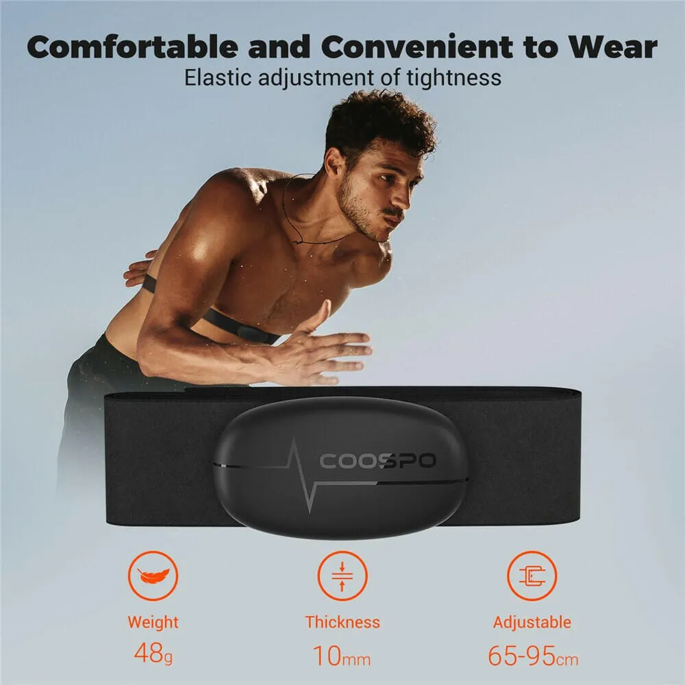 COOSPO H6M Chest Heart Rate Monitor Strap Bluetooth 4.0 ANT  HRM Sensor Waterproof For Garmin Wahoo Bike Computer