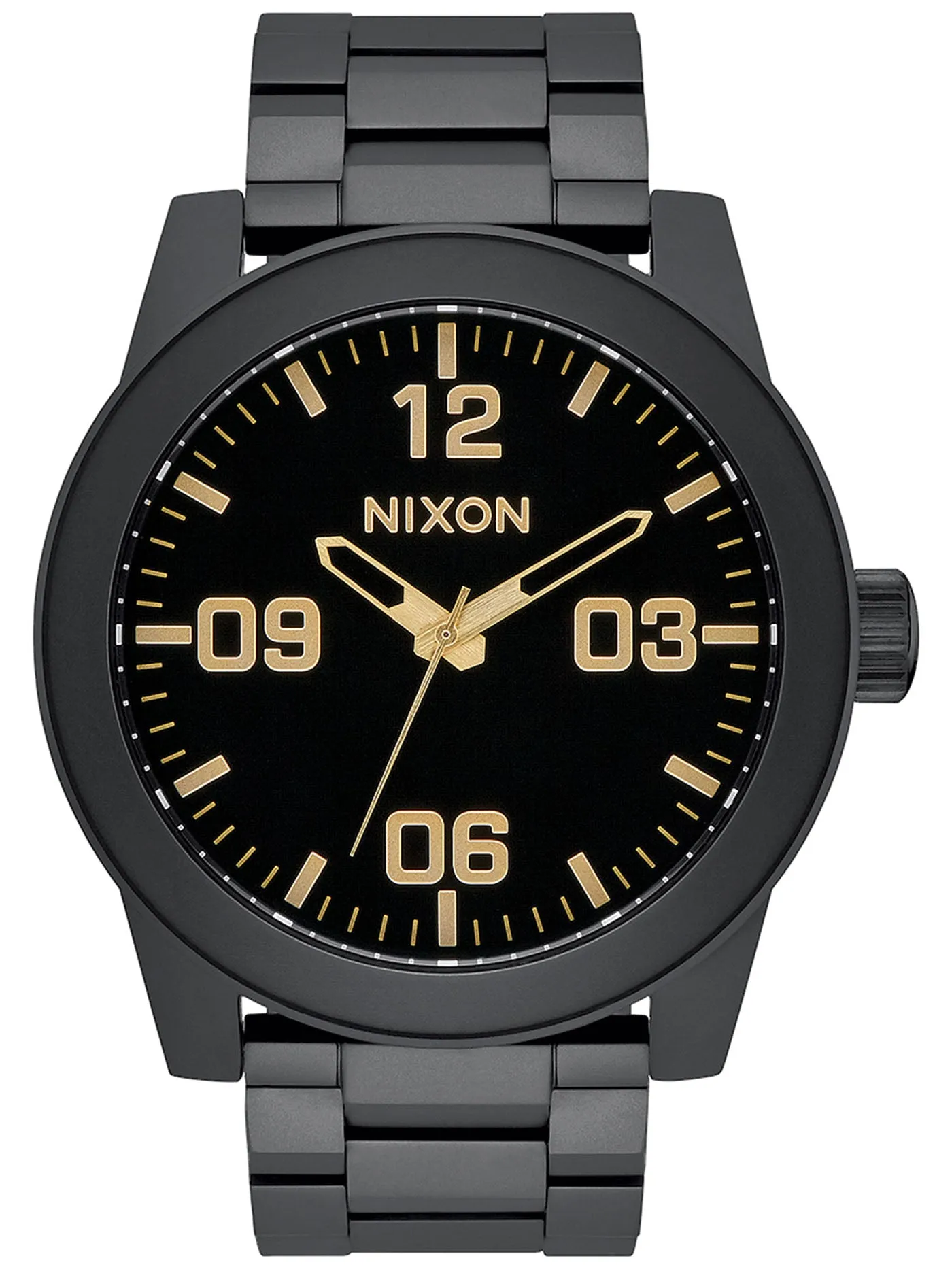 Corporal Stainless Steel Matte Black/Gold Watch