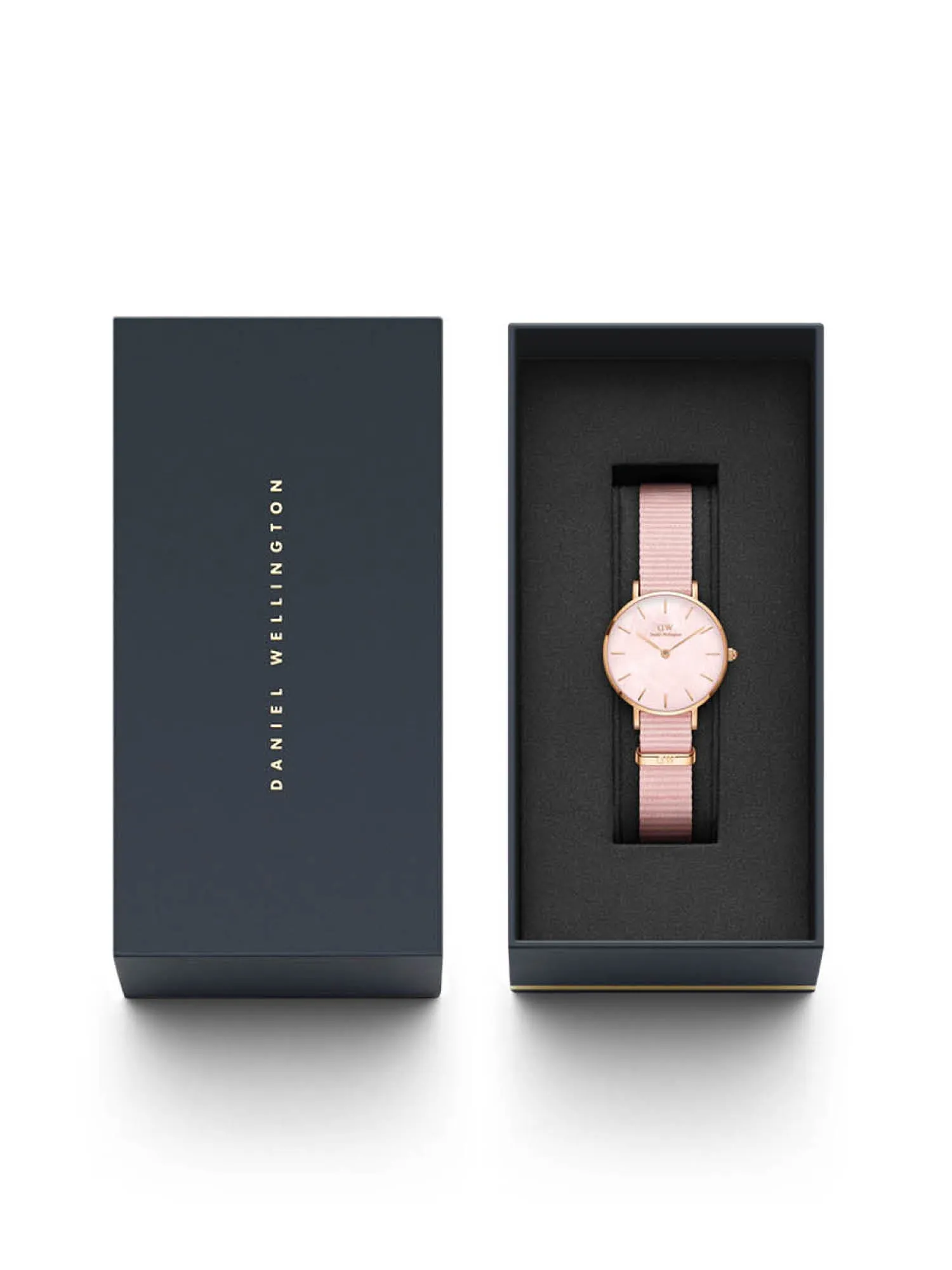 Daniel Wellington Mother of Pearl Pink Dial Women Analogue Watch - DW00100512