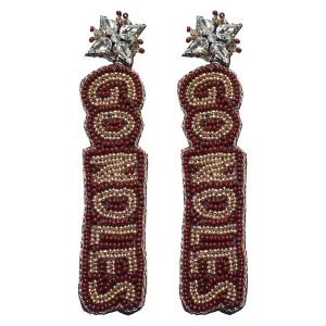 Desden Go Noles Beaded Earrings