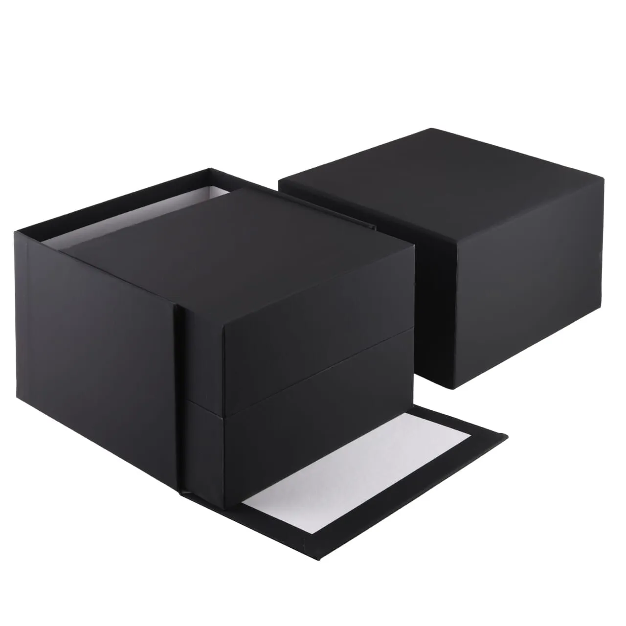 Elegant Soft Touch Paper Watch Box, Time Collection