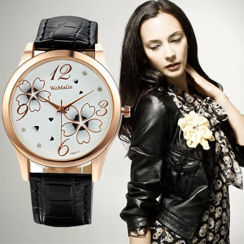 Fashion Luxury Crystal Watch Analog Wristwatches Elegant Flowers Quartz Watch Women Watches Lady Hour donna relojes mujer