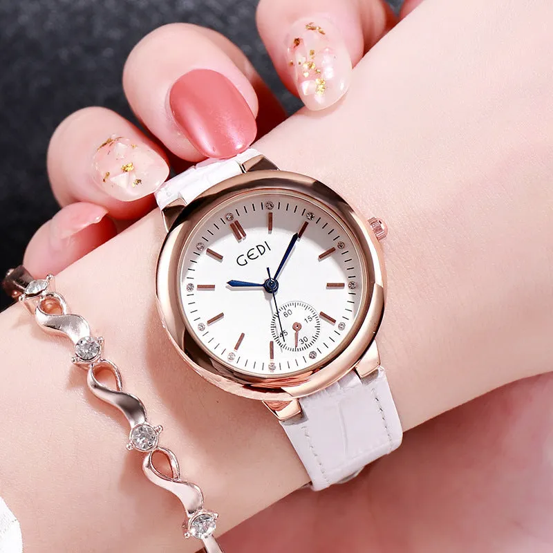 Fashionable elegant temperament belt lady watches