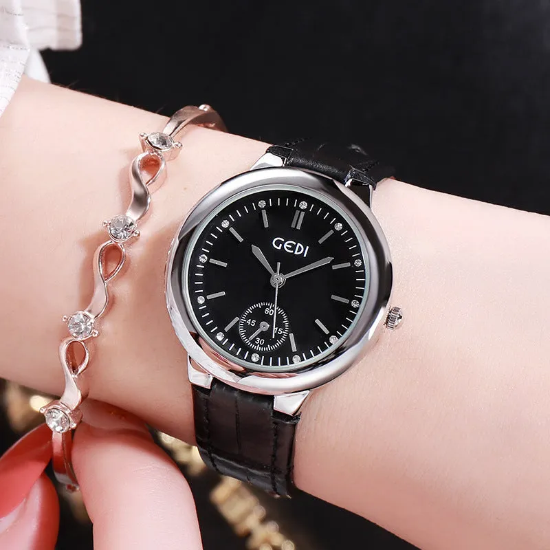 Fashionable elegant temperament belt lady watches