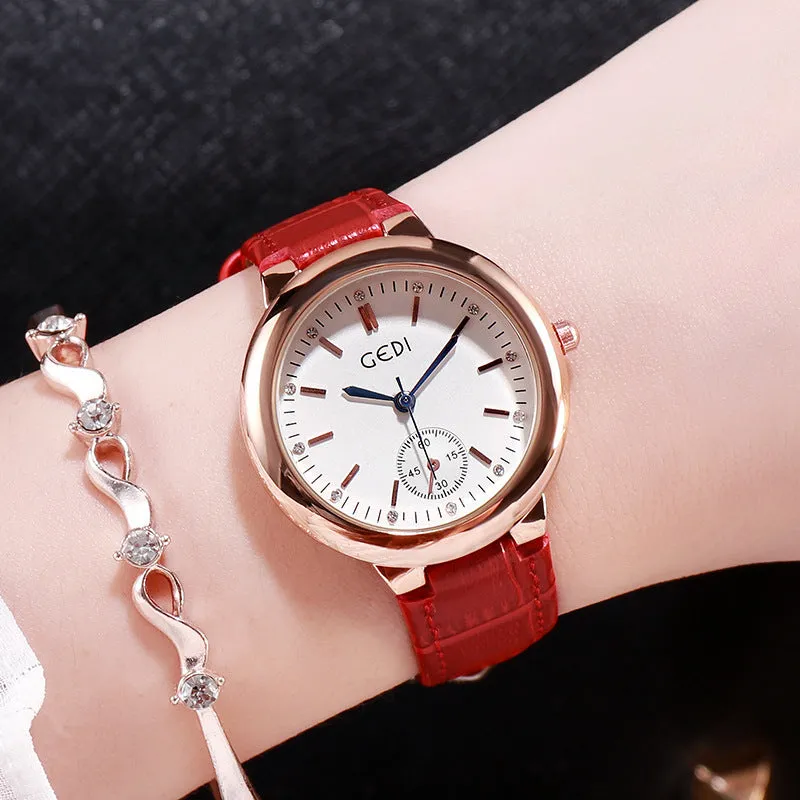 Fashionable elegant temperament belt lady watches