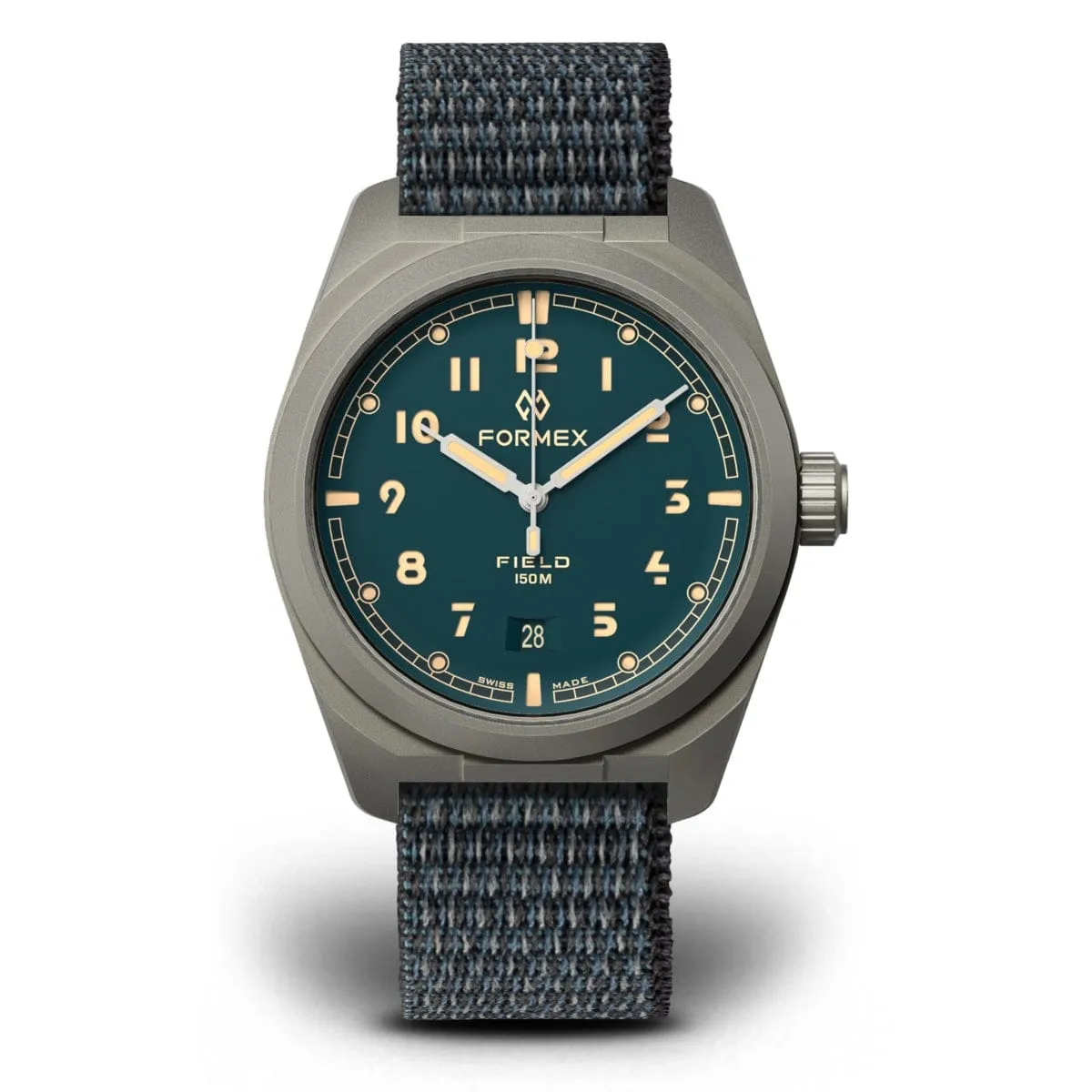 FORMEX Field Automatic - Petrol Blue - Blue Nylon Strap