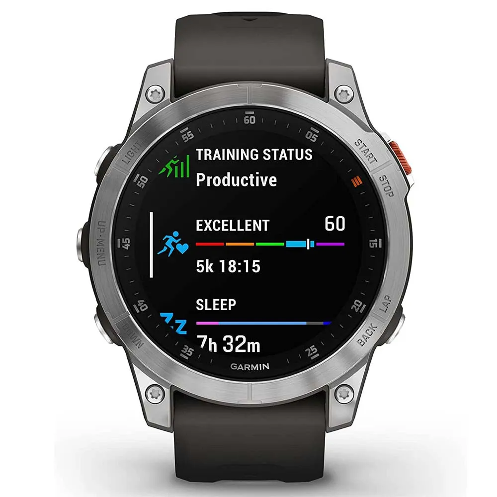 Garmin epix Gen 2 Slate Steel Health and wellness features, touchscreen AMOLED display Premium Active Smartwatch - 010-02582-00