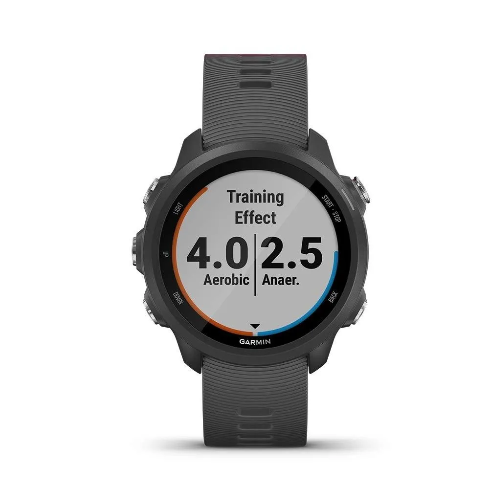 Garmin Forerunner 245 Slate Gray Silicone Band Digital Dial Smart Watch - 010-02120-00