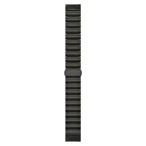 Garmin QuickFit 22mm Carbon Gray DLC Hybrid Titanium Bracelet Watch Band - 010-12738-00