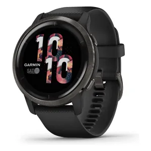 Garmin Venu 2 Advanced Health Monitoring and Fitness Features Slate Bezel GPS Smartwatch- 010-02430-01