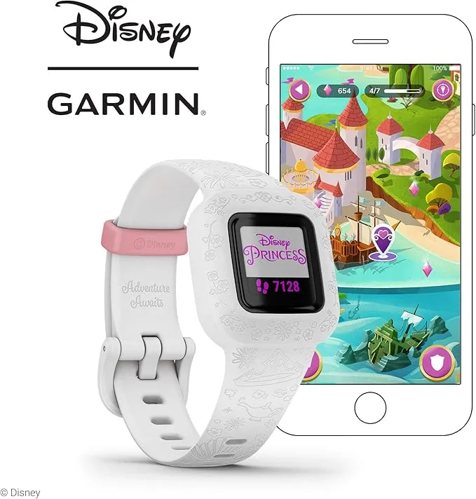 Garmin vivofit jr. 3, Fitness Tracker for Kids, Swim-Friendly, Up To 1-year Battery Life, Disney Princess