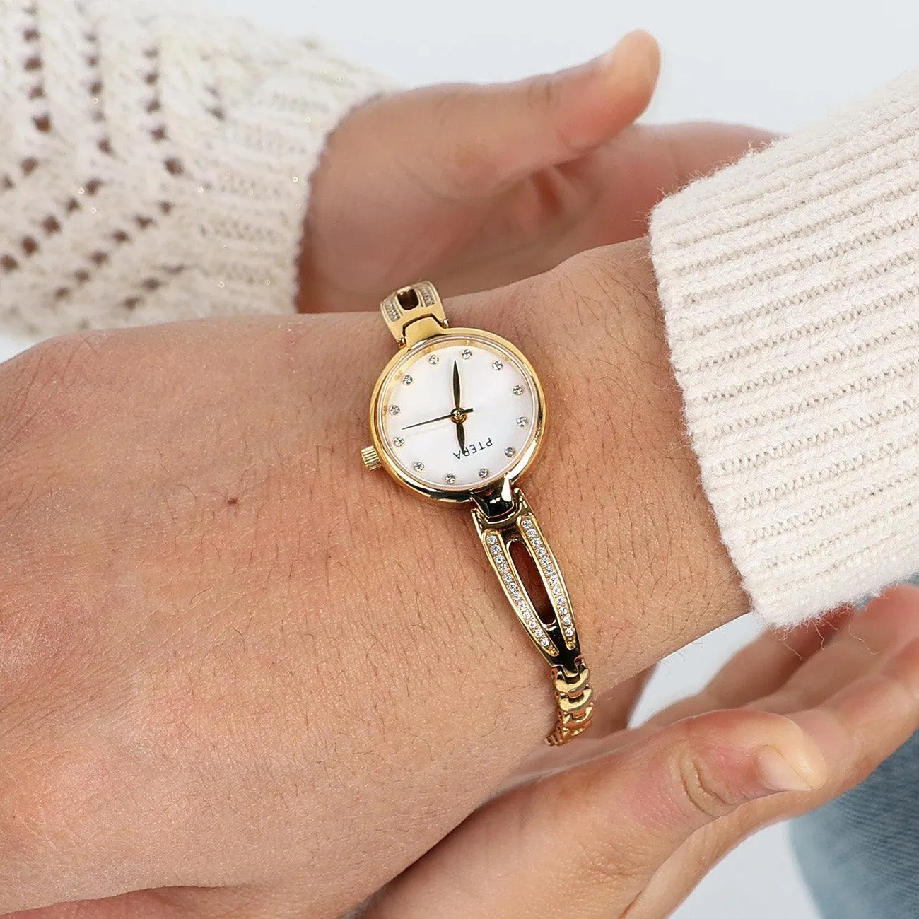 Gold Tone Nightingale Watch