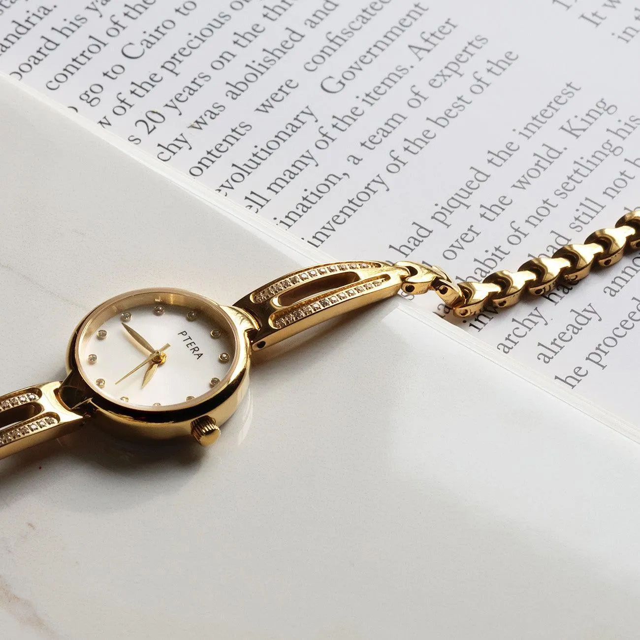 Gold Tone Nightingale Watch