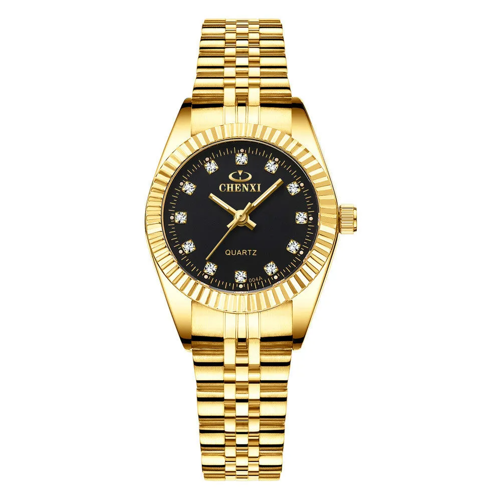 Golden Lover's Couple Watch