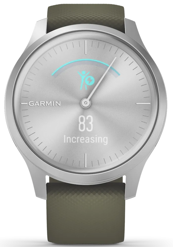 GRM Watch Vivomove Style Silver Aluminium Case Moss Silicone