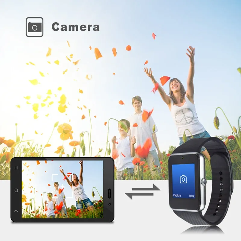 GT08 Smartwatch with Pedometer, Messaging and Make and Receive Calls, Music and More