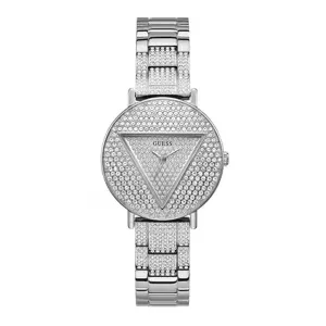 Guess Trend Silver Stainless Steel Silver Dial Quartz Watch for Ladies - GW0512L1