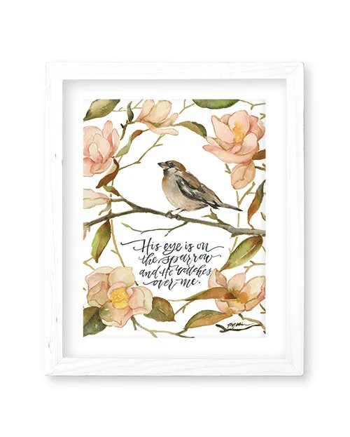 His Eye Is On The Sparrow Print