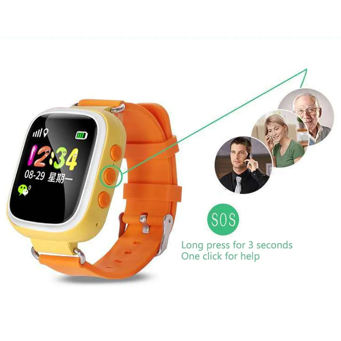 Keep your Kids Safe!!!!!  - Q20 Kids Smartwatch and Child Tracker with SOS Function