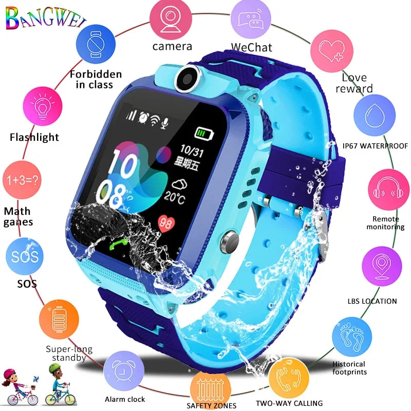 LBS Kid SmartWatches Baby Watch Call Location Locator Tracker Anti Lost Monitor Box