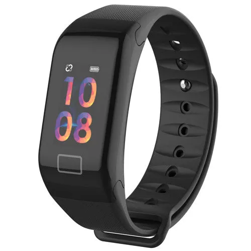 Lerbyee Color Screen F1S Fitness Tracker Blood Pressure Smart Bracelet Sleep Monitor Call Reminder Men Watch for iPhone 7 Huawei