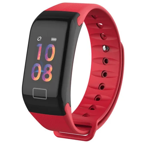 Lerbyee Color Screen F1S Fitness Tracker Blood Pressure Smart Bracelet Sleep Monitor Call Reminder Men Watch for iPhone 7 Huawei