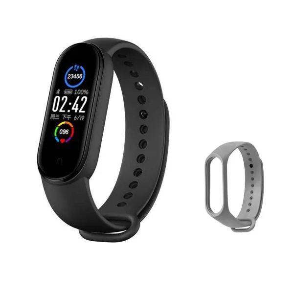 M5 Smart Watch with Spare Replacement Strap (for fitness and health monitoring)