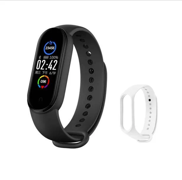 M5 Smart Watch with Spare Replacement Strap (for fitness and health monitoring)