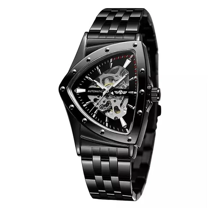 Men's Triangle Automatic Skeleton Mechanical Watch Business/Casual