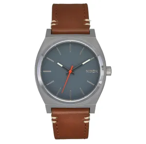 Nixon The Time Teller Leather Watch