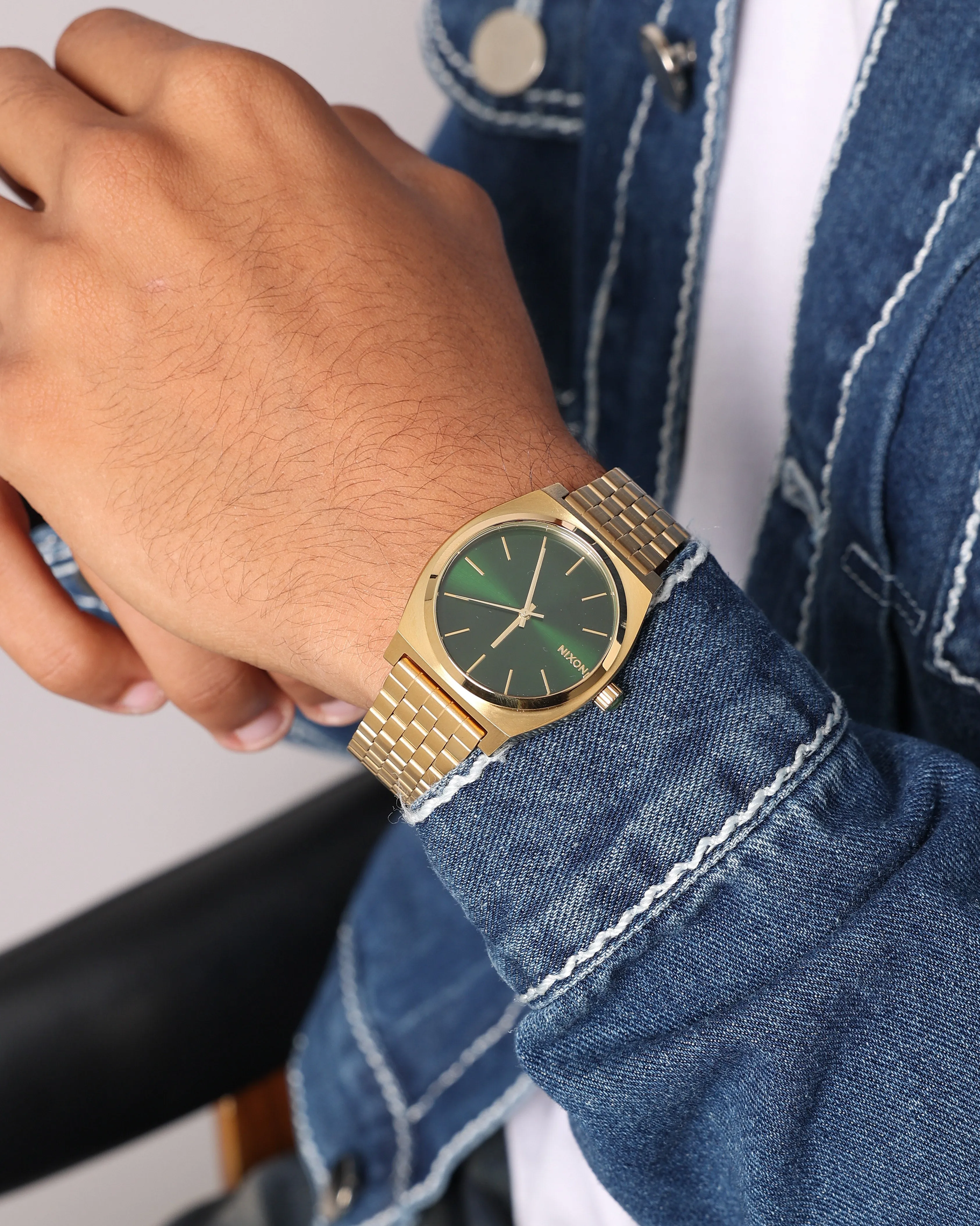 Nixon Time Teller Watch Gold/Green