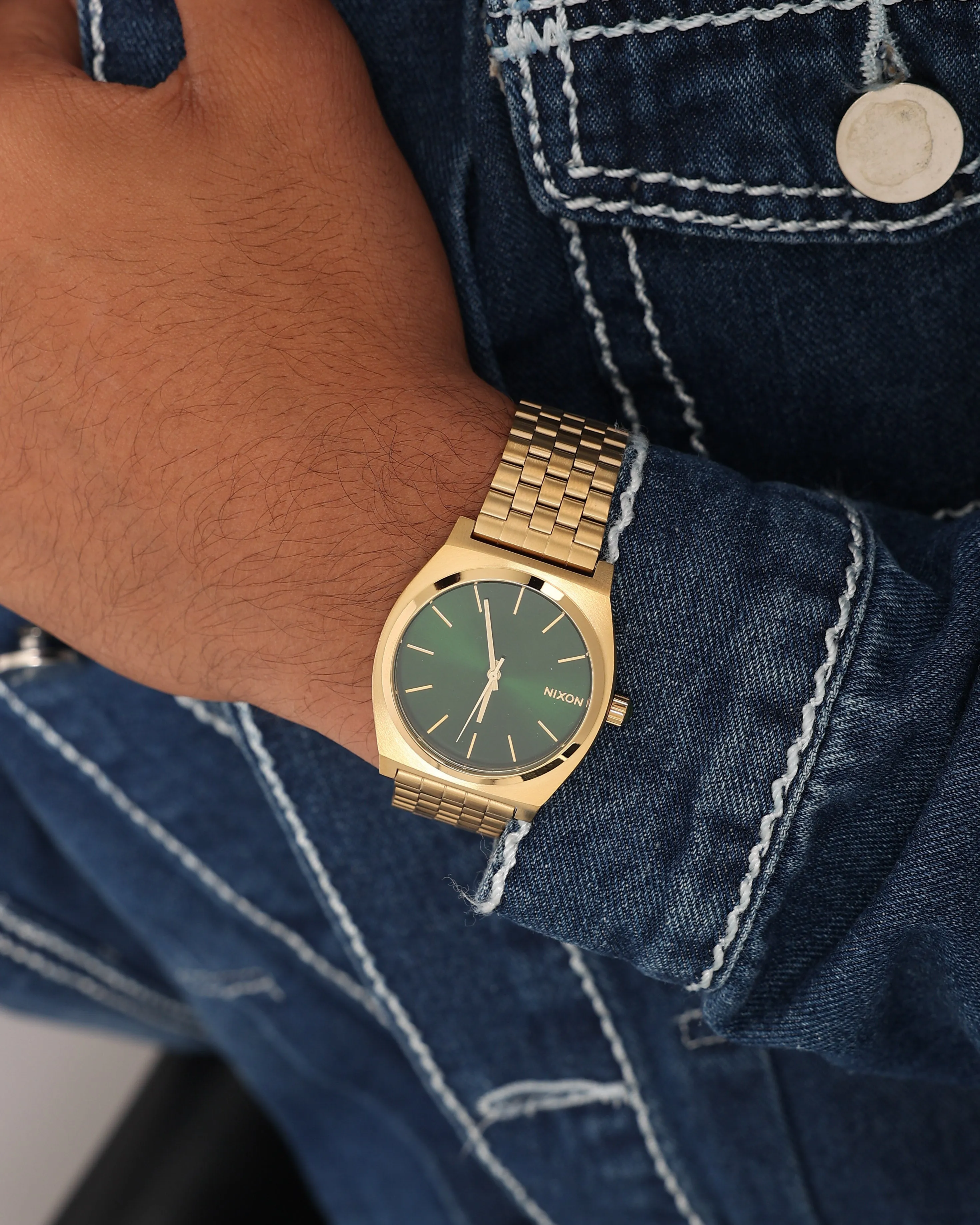 Nixon Time Teller Watch Gold/Green